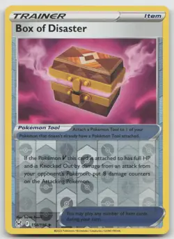 Box of Disaster 154/196 Uncommon Lost Origin Pokemon Reverse Holo NM - Image 1