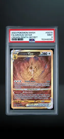 Pokemon TCG 2023 Crown Zenith Galarian Gallery Arceus VSTAR GG70 PSA 9 - Image 1