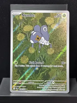 Pokemon Nymble 096/094 Illustration Rare Full Art Holo Phantasmal Flames NM - Image 2