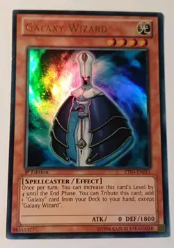 YuGiOh Galaxy Wizard Ultra Rare 1st Edition ZTIN-EN011 Near Mint! - Image 1