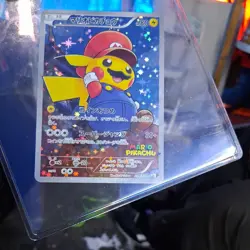 Pokemon Mario Pikachu 294/XY-P XY-P Promo Full Art Holo Japanese Card 2016 - Image 1