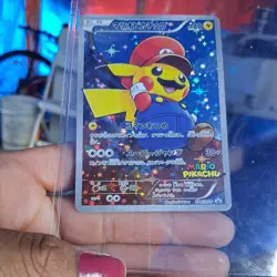 Pokemon Mario Pikachu 294/XY-P XY-P Promo Full Art Holo Japanese Card 2016 - Image 4