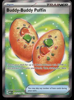 Pokemon Cards Buddy-Buddy Poffin 167/132 Mega Evolution Ultra Rare NM - Image 1