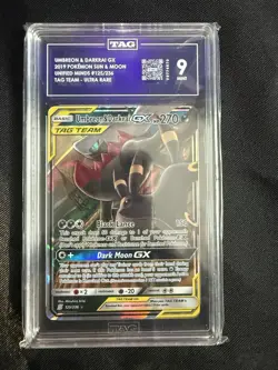 Pokemon TCG Umbreon & Darkrai GX Holo Card 125/236 Sm-Unified Minds TAG 9 Mint - Image 1