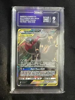 Pokemon TCG Umbreon & Darkrai GX Holo Card 125/236 Sm-Unified Minds TAG 9 Mint - Image 2