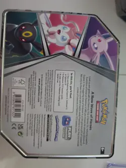 V HEROES Tin Sylveon V Pokemon Trading Card Game 5 Booster Packs + Promo Sealed - Image 2