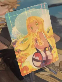 Pokemon Lillie Anima Waifu Doujin ACG DIY Trainer Full Art Card New - Image 2