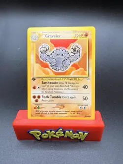 Graveler 30/64 1st Edition Uncommon Neo Revelation Pokemon Card 2000 WOTC First - Image 1