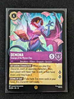Disney Lorcana Demona Scourge of the Wyvern Clan Legendary Rare Non-Foil Card - Image 1