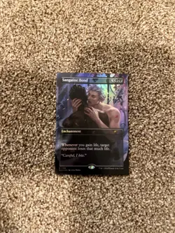 MTG - Sanguine Bond - Borderless Foil - Dungeons & Dragons Secret Lair - Magic - Image 1