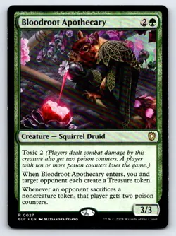 Bloodroot Apothecary 27 Rare Commander: Bloomburrow Magic: The Gathering LP - Image 1