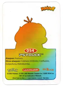 PSYDUCK #054 LAMINCARD COLECCION POKEMON LAMINCARDS 2005 EDIBAS (USADA) - Image 2