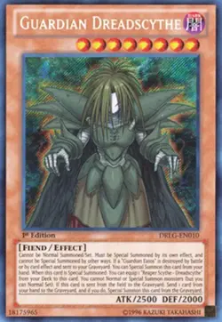 Guardian Dreadscythe - DRLG-EN010 - Secret Rare - 1st Edition NM Yugioh Dragons - Image 1