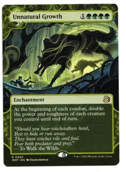 Magic the Gathering MTG Card: Unnatural Growth #0062 WOT Rare! NM - Image 1