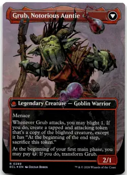 MTG Grub, Storied Matriarch // Grub, Notorious Auntie Lorwyn Eclipsed ECL #289 r - Image 2