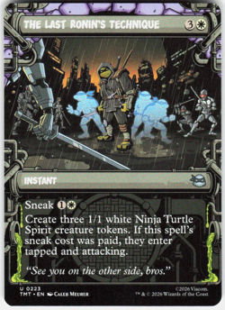 FOIL The Last Ronin's Technique Showcase 223 TMNT Magic the Gathering - Image 1