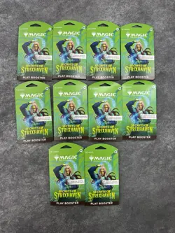Magic The Gathering Secrets Of Strixhaven Play Boosters Lot Of 10 NEW SEALED RAR - Image 1
