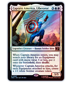 Captain America, Liberator - Foil Commander: Marvel Super Heroes - Image 1