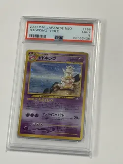 Pokemon Japanese Neo Slowking 199 PSA 9 Holo Mint Graded Card TCG - Image 1