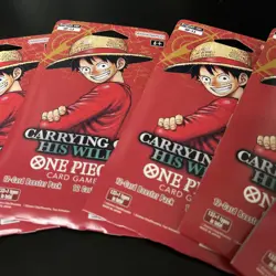 5x ENGLISH One Piece CCG: Carrying On His Will - Sleeved Booster Pack lot OP-13 - Image 3