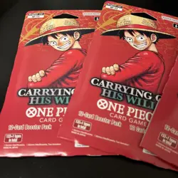 5x ENGLISH One Piece CCG: Carrying On His Will - Sleeved Booster Pack lot OP-13 - Image 4