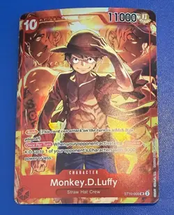 Monkey D Luffy ST10-006 Treasure Booster Promo One Piece TCG NM NOT SEALED - Image 1