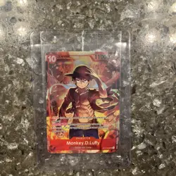 One Piece Monkey D Luffy ST10-006 SR Treasure Booster Set PROMO Sealed Centered! - Image 1