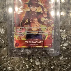 One Piece Monkey D Luffy ST10-006 SR Treasure Booster Set PROMO Sealed Centered! - Image 3
