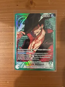 One Piece OP-14 Dracula Mihawk Alternate Art Leader English - Image 1