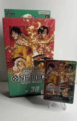 ONE PIECE ENGLISH TCG: (ST-30) Starter Deck EX: Luffy & Ace BRICK ONLY SEALED - Image 1