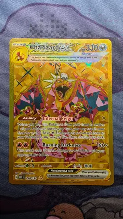 Pokemon TCG Charizard EX Sv03: Obsidian Flames Hyper Rare Card 228/197 - Image 1