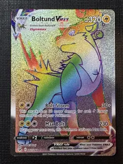 Pokemon TCG Boltund VMAX Fusion Strike Holo Card 267/264 Near Mint - Image 1