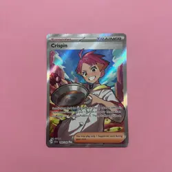 Crispin 164/142 NM Stellar Crown Holo Ultra Rare Pokemon Card TCG English - Image 1