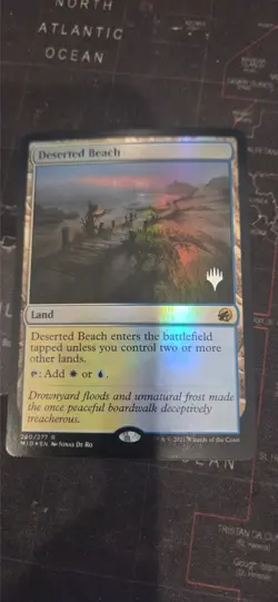 MtG Deserted Beach Foil Promo - Image 1