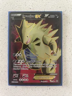 Tyranitar EX - 91/98 - Pokemon Ancient Origins XY Full Art Ultra Rare Card MP - Image 1