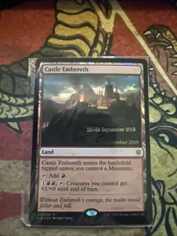 Mtg Magic Card Prerelease Double Stamp Castle Embereth Eldraine Misprint Error - Image 1