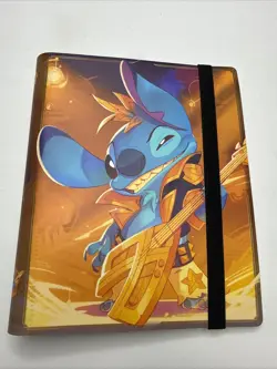 Disney Lorcana Stitch Card Binder Portfolio Ravensburger TCG 4 Card Pages - Image 1