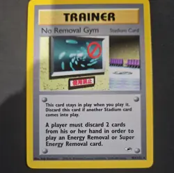 No Removal Gym 103/132 Pokemon TCG Card Trainer Vintage Stadium Card Gym Heroes - Image 1