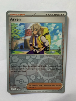 Pokemon Card Arven Obsidian Flames Reverse Holo Uncommon 186/197 Near Mint - Image 1