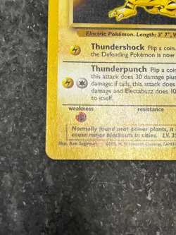 Electabuzz 24/130 - Base Set 2 Rare Vintage Pokemon Card LP - Image 2