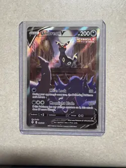 Pokemon TCG Umbreon v Alternate Full Art Card 189/203 Evolving Skies - Image 1