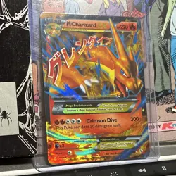 Pokemon Mega M Charizard EX Ultra Rare TCG Card 13/108 - Image 1