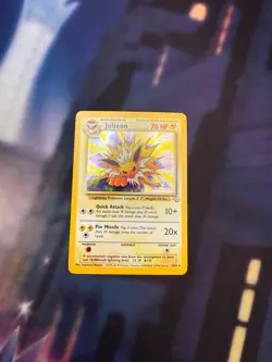 Jolteon 4/64 Holo Rare Jungle WOTC Pokemon Card VLP - Image 1