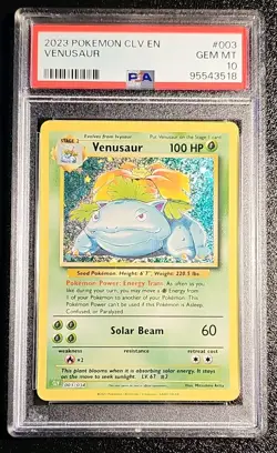 Pokemon TCG CLV Trading Card Game Classic Venusaur 003/034 PSA 10 Holo EN - Image 1