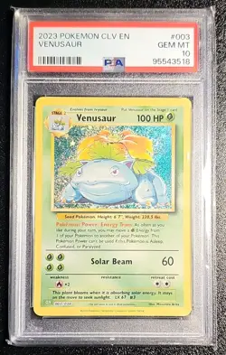 Pokemon TCG CLV Trading Card Game Classic Venusaur 003/034 PSA 10 Holo EN - Image 4