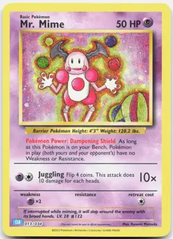 Mr. Mime 013/034 Holo Trading Card Game Classic Pokemon Holo NM/M - Image 1