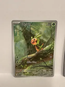 Pokemon TCG Chespin 087/086 Chaos rising x2 Card Lot Perfect Centering - Image 2