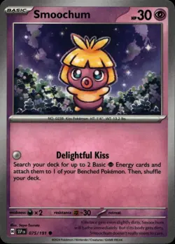 SMOOCHUM 075/191 Pokemon Card Surging Sparks Near Mint - Image 1