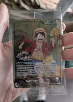 Carte One Piece TCG – Monkey D. Luffy OP13-001 – Musee Grevin Paris Exclusive FR - Image 1