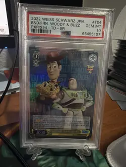 PSA 10 GEM MINT Weiss Schwarz Woody & Buzz Disney Pixar Toy Story Trial Deck SR - Image 1